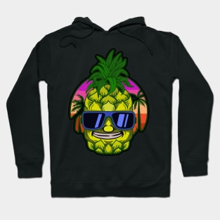 Pineapple Beach Vintage Design Hoodie